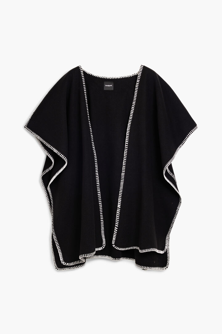 Poncho with scarf