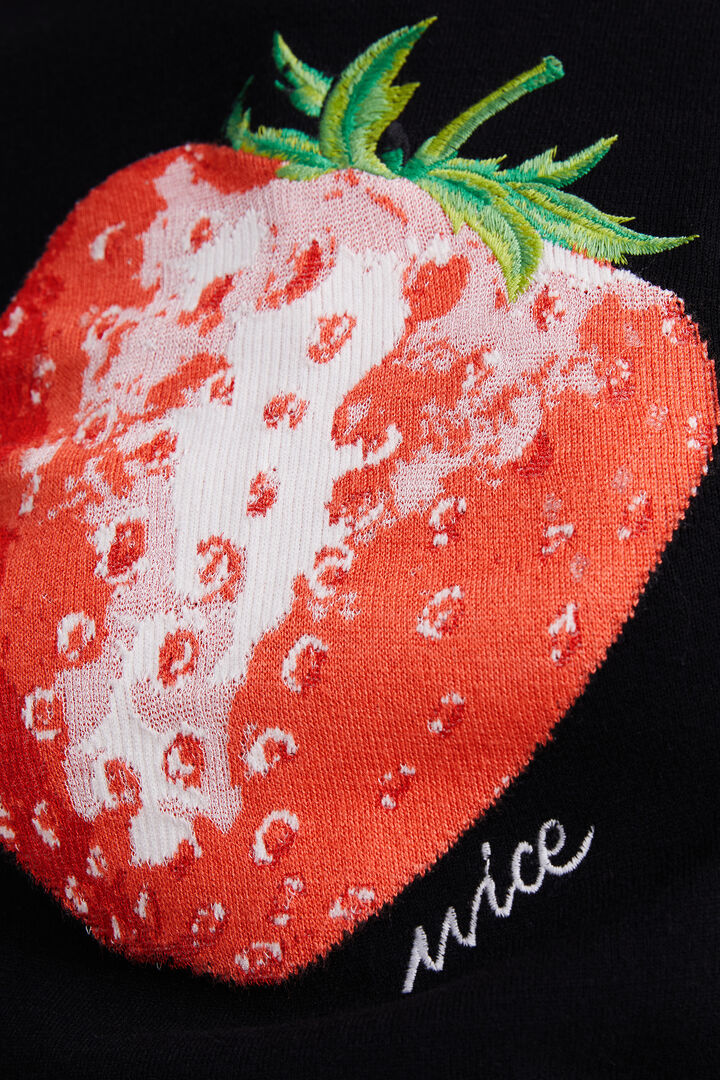 Cropped strawberry jumper | Desigual