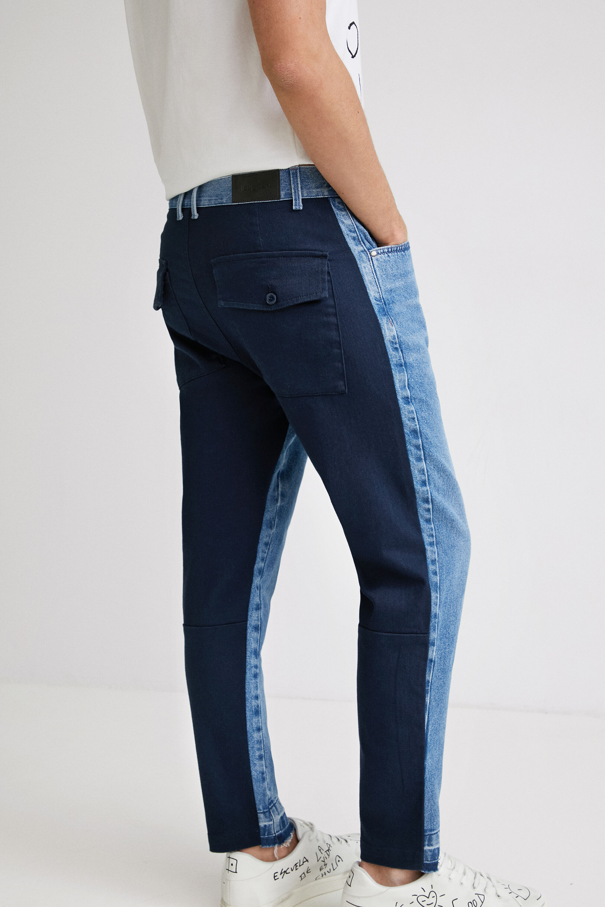Hybrid denim trousers