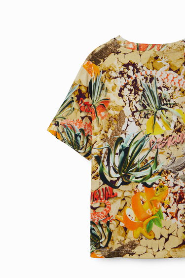 T-shirt collage camouflage | Desigual