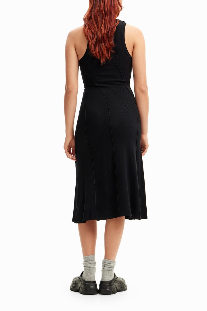 Ribbed patchwork midi dress | Desigual