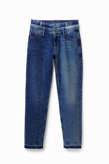 Double-waist carrot jeans | Desigual