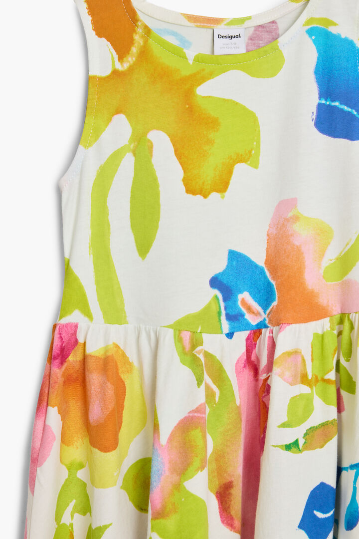Sleeveless floral dress | Desigual