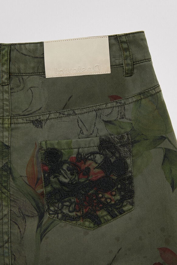 Mickey Mouse camouflage skirt | Desigual