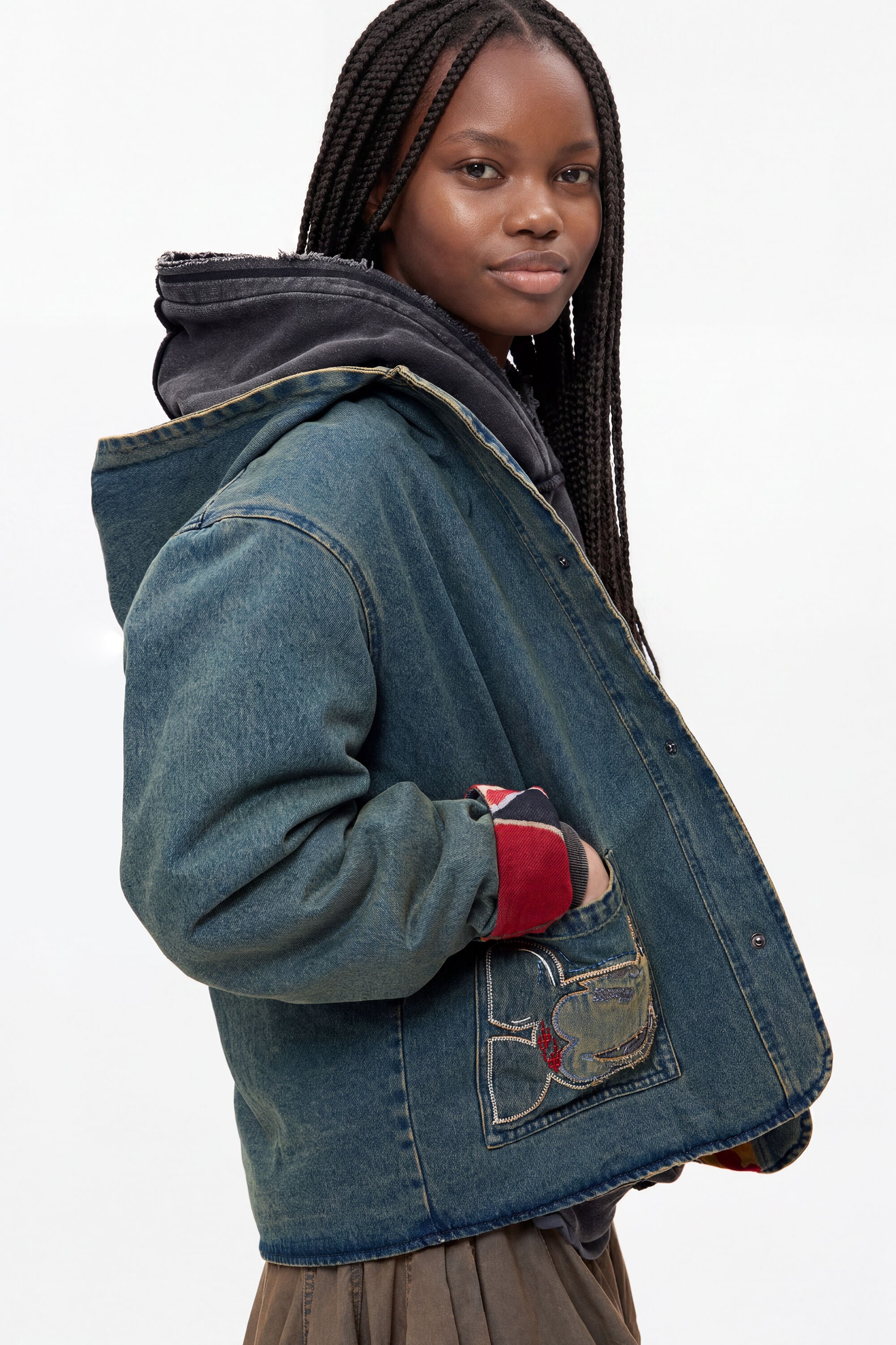 リバーシブルデニムジャケット Mickey™ 青 メンズ I Desigual.com