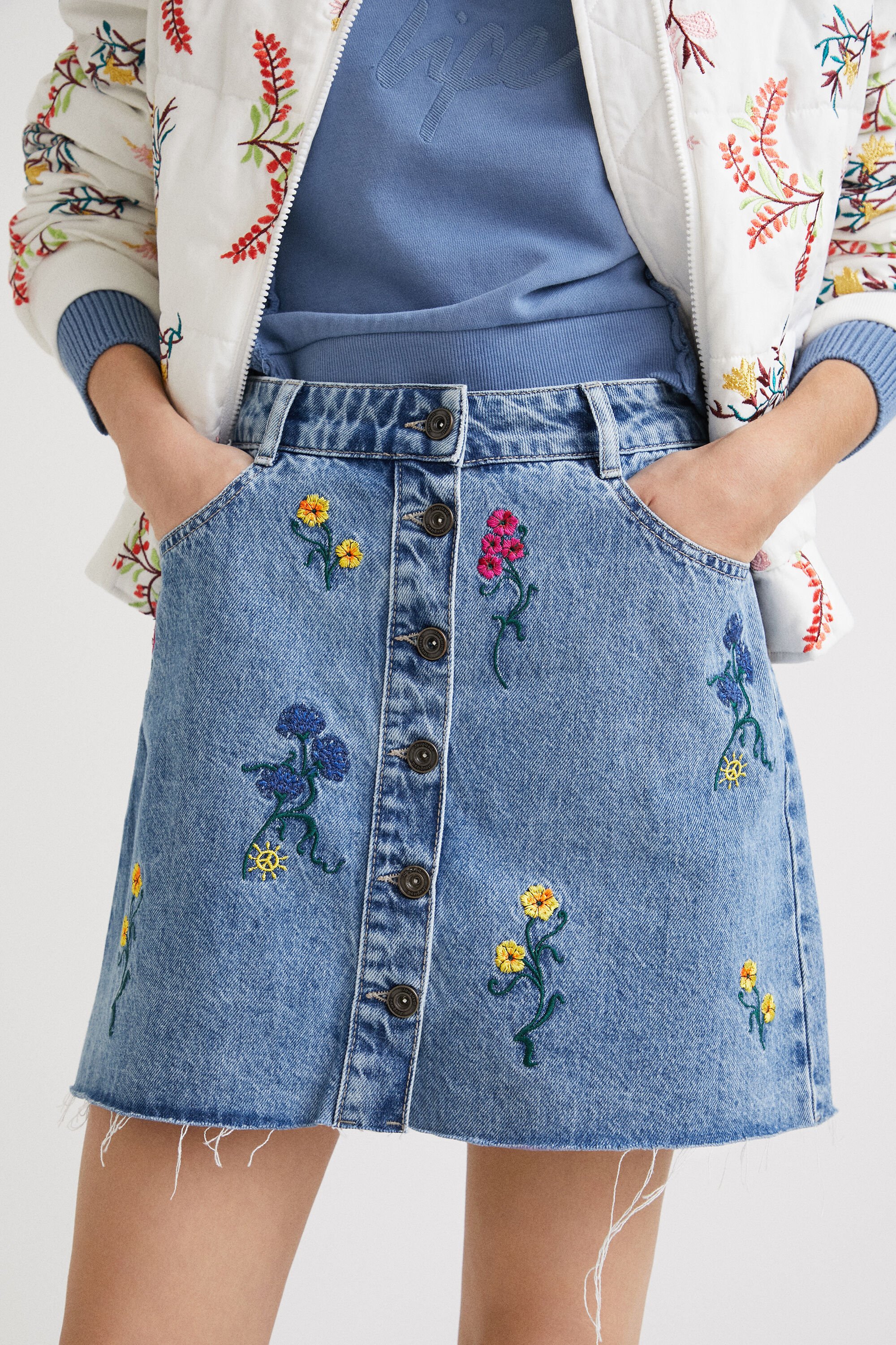Jupe desigual jean clearance