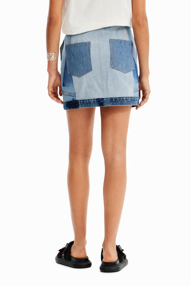 Mini faldilla denim upcycling | Desigual
