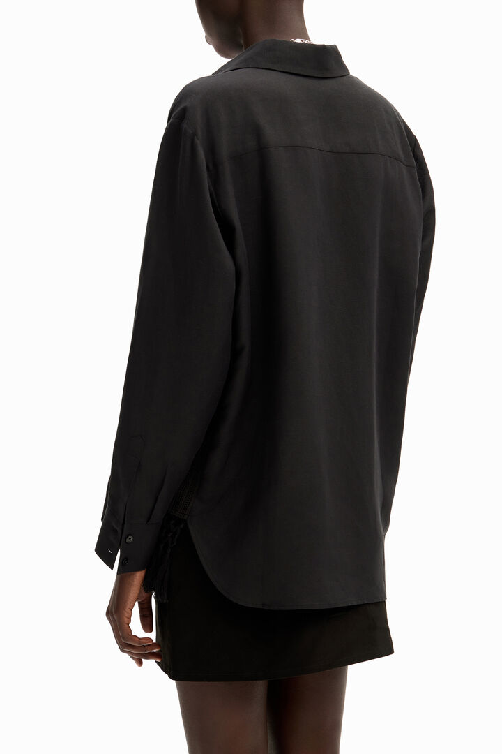 Chemise oversize macramé | Desigual