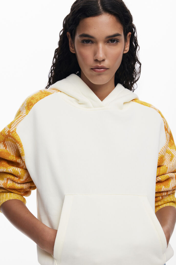 Sweat-shirt manches jacquard | Desigual