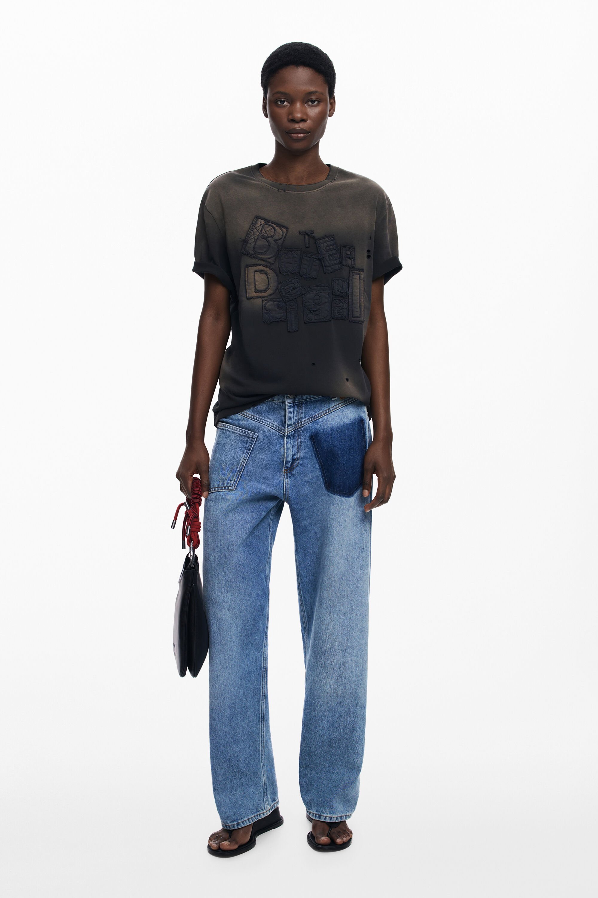 Sun-faded Botter T-shirt met korte mouwen