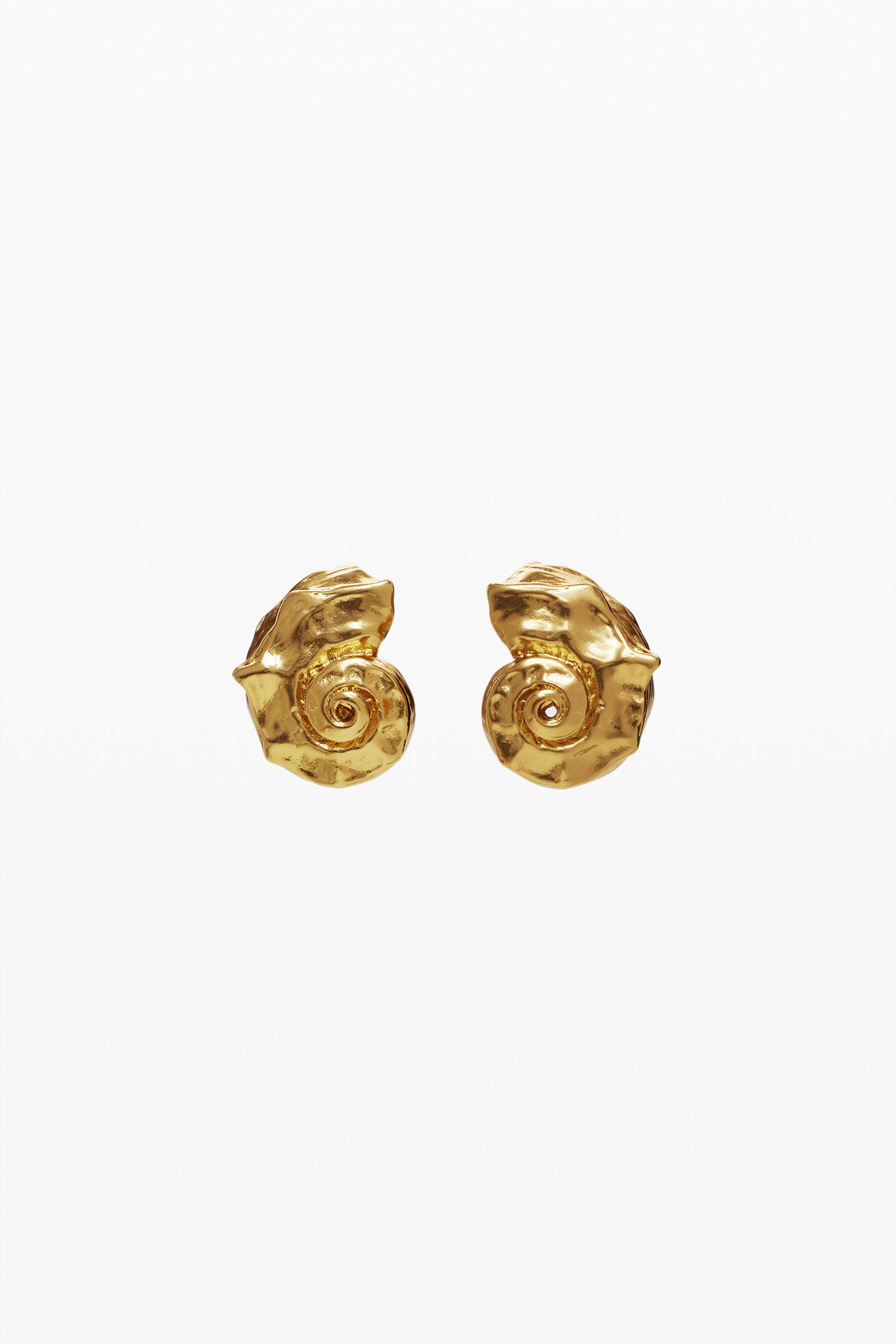 Gold-plated shell earrings Zalio
