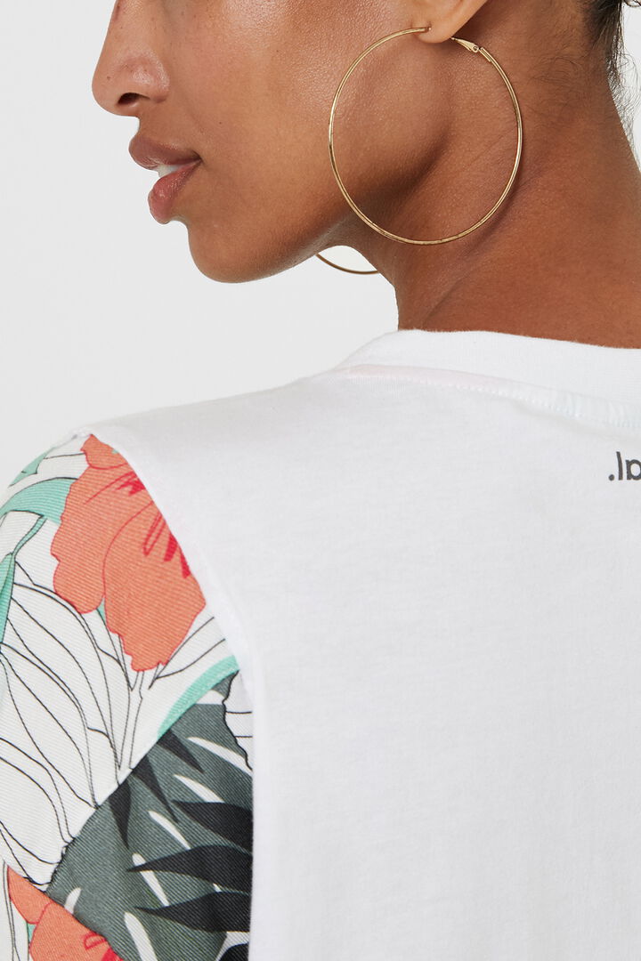 Hawaiian T-shirt with fringe | Desigual