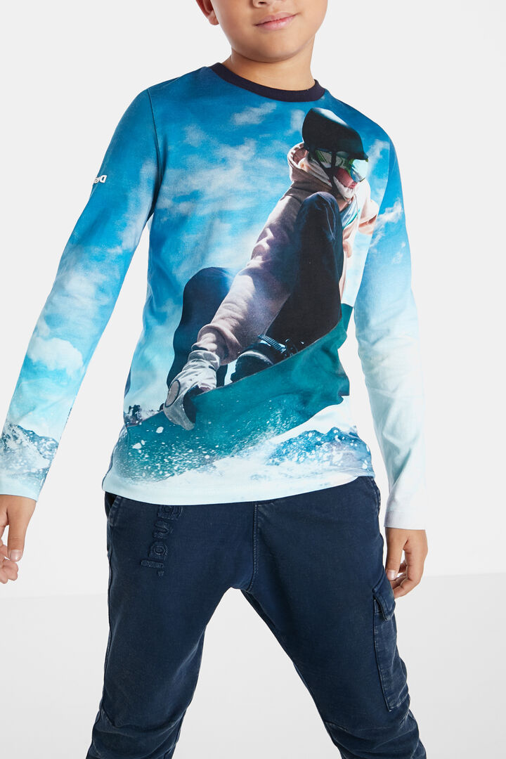Cotton T-shirt photographic print | Desigual
