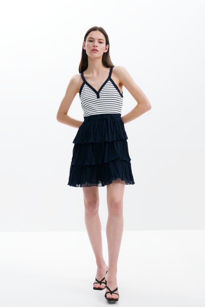 Dress with pleated skirt | Desigual