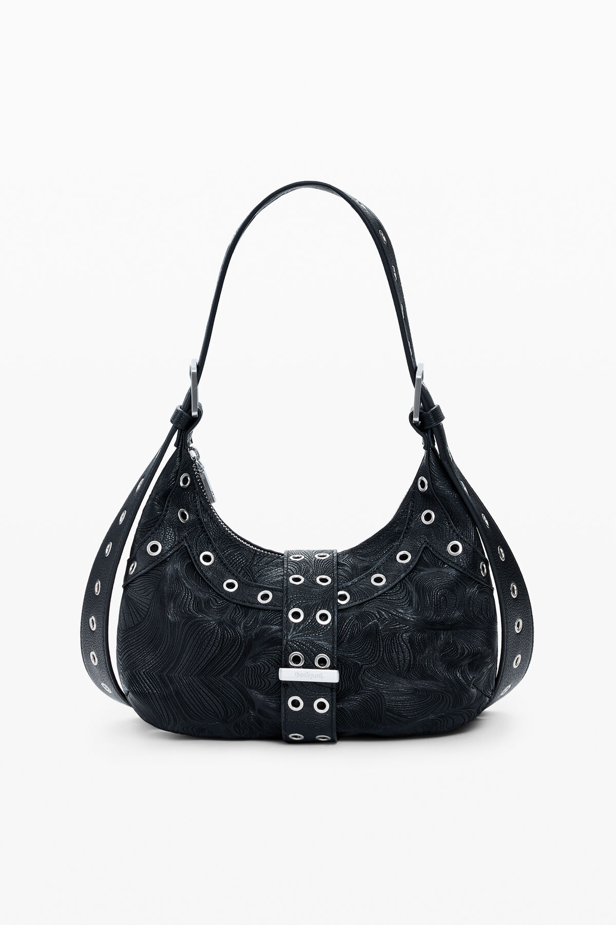 スタッズ付きエンボスバッグ 黒 レディースアクセサリーの I Desigual.com