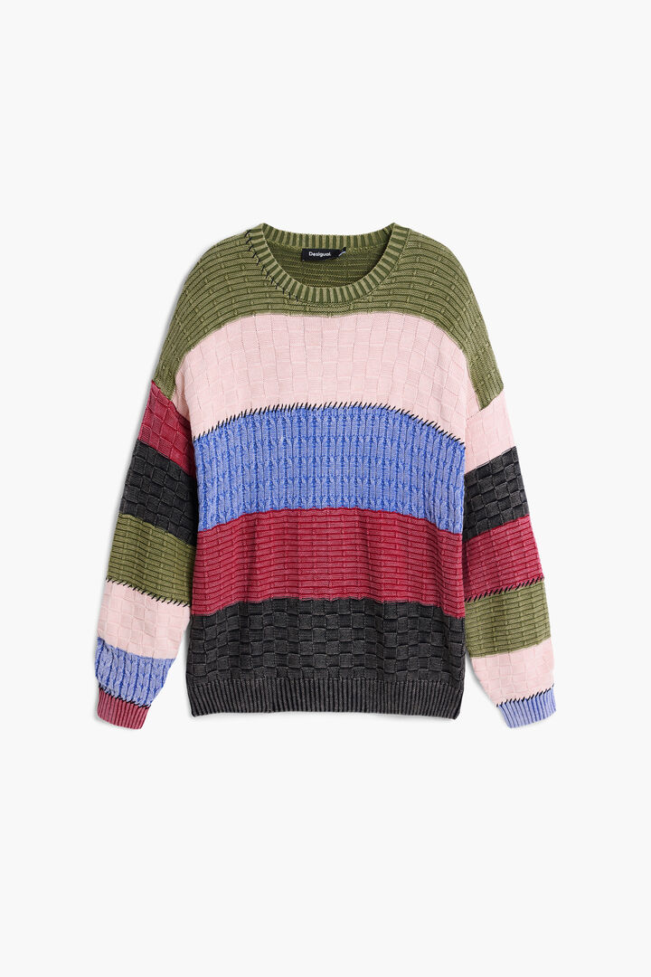 Maglione a maglia con impunture | Desigual