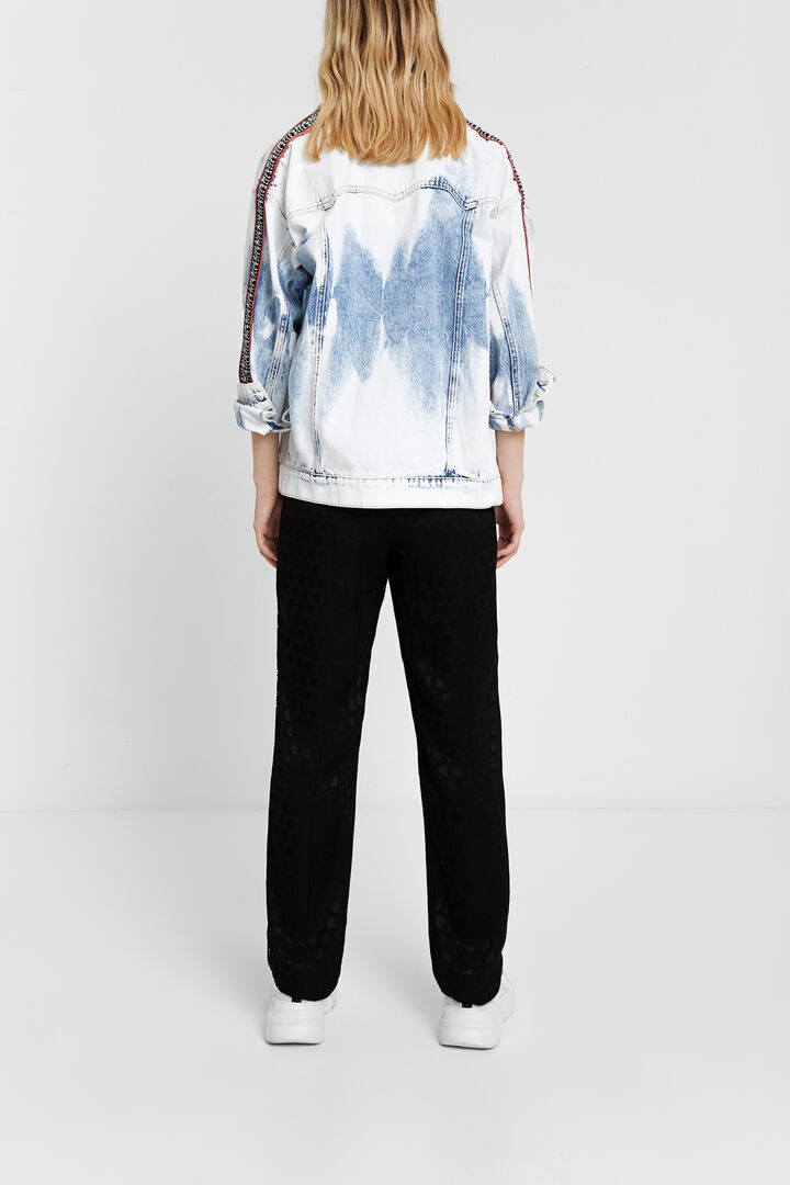 Trousers in glossy logomania | Desigual