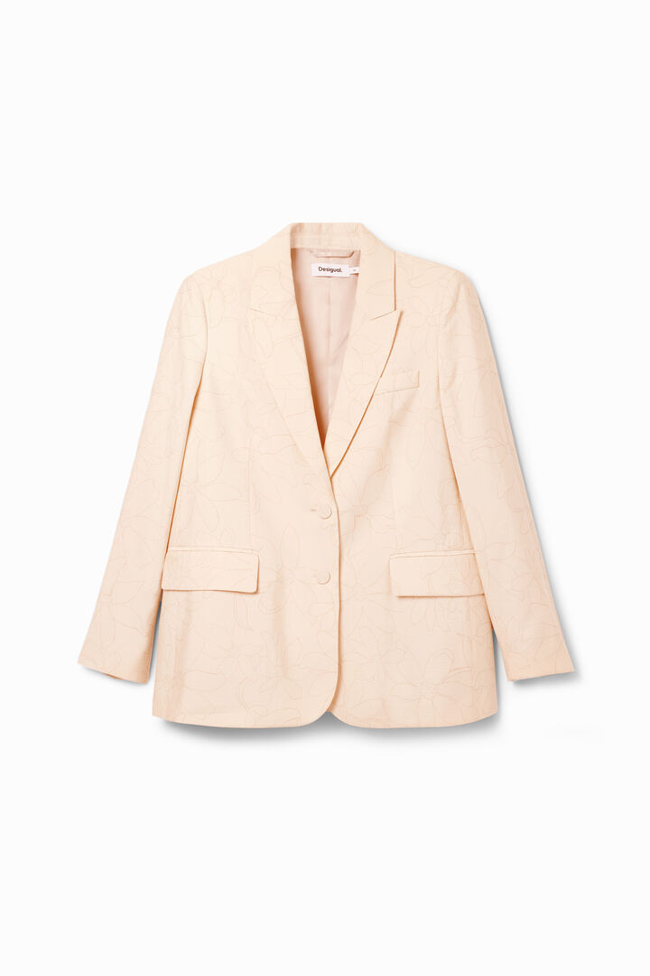 Blazer direito flores