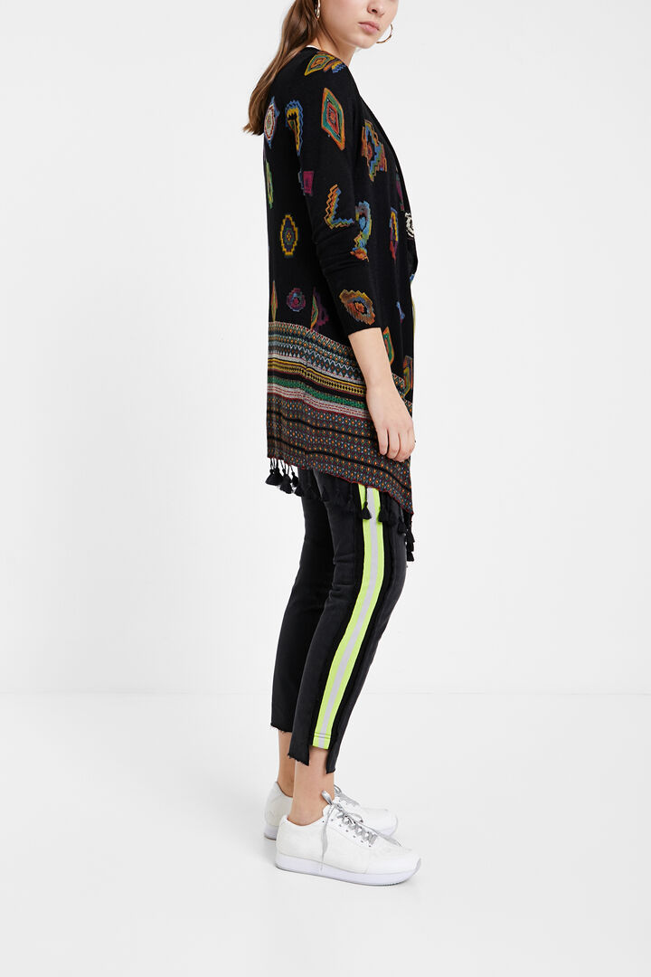 Cárdigan punto estampado geométrico | Desigual