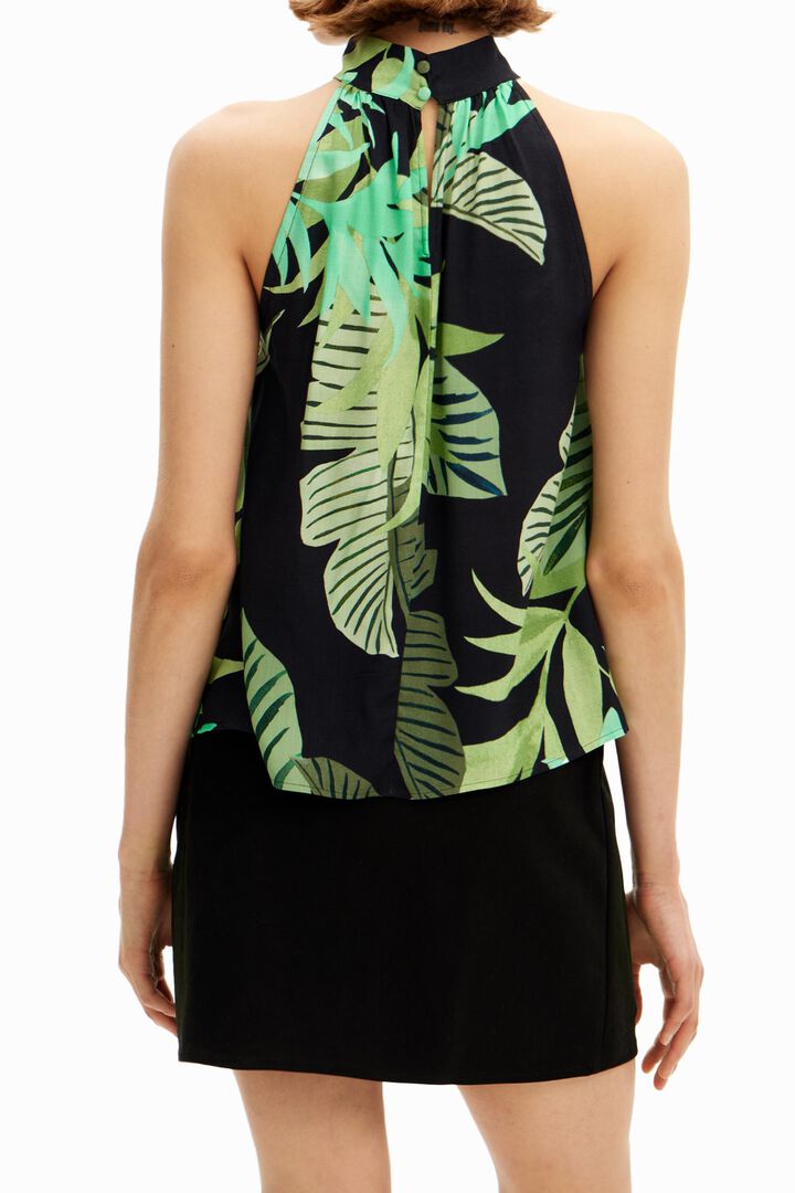Tropical leaves blouse | Desigual