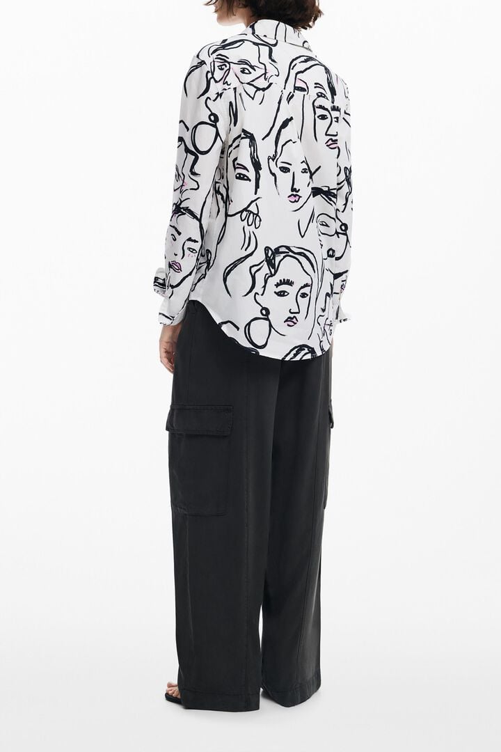 Camisa estampado caras | Desigual