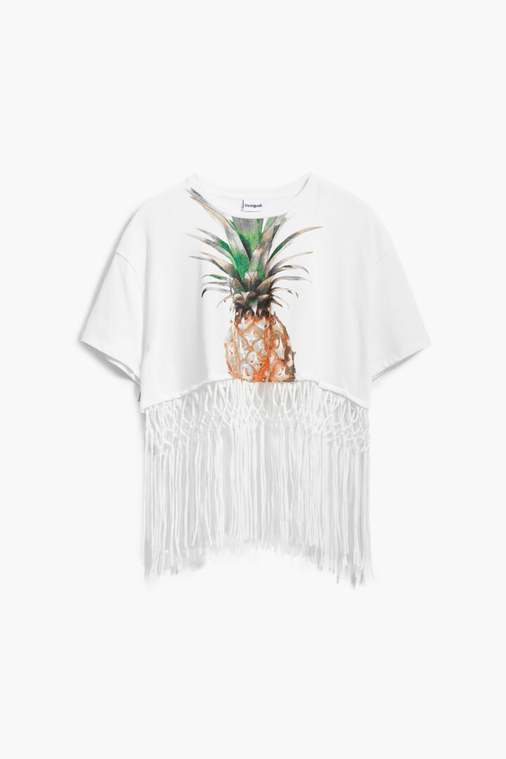 Pineapple cropped T-shirt | Desigual