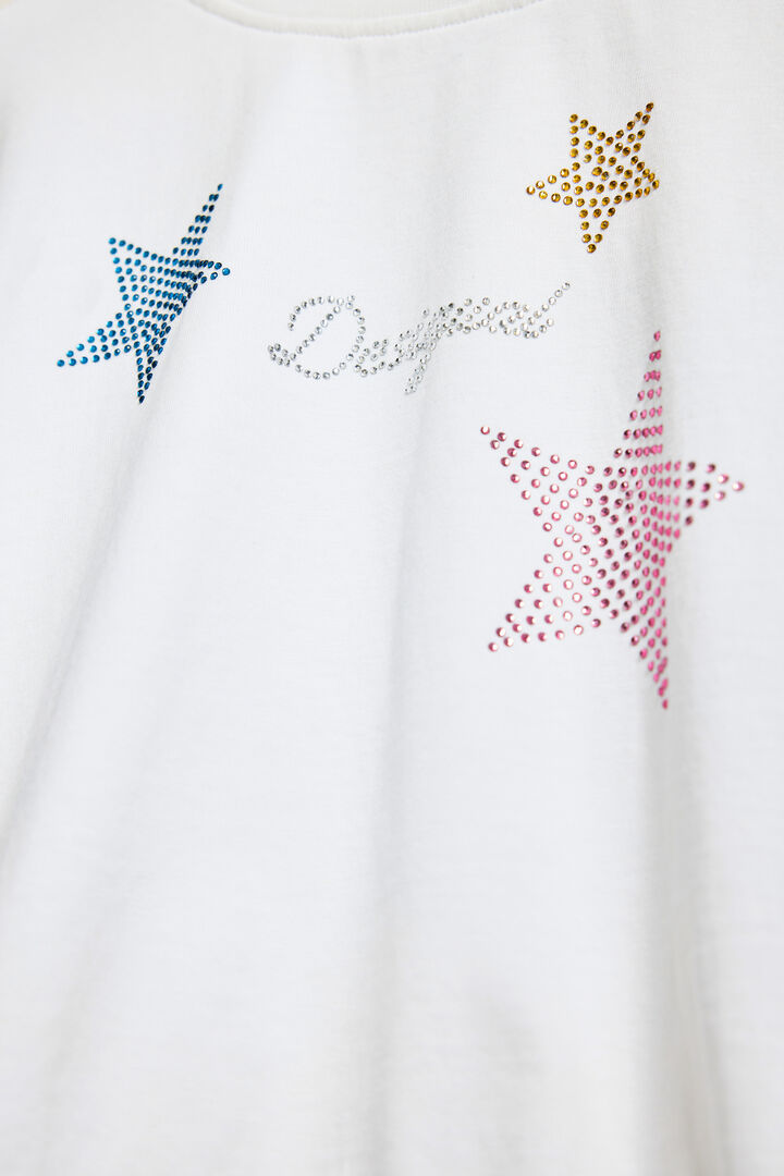 Camiseta estrellas strass | Desigual