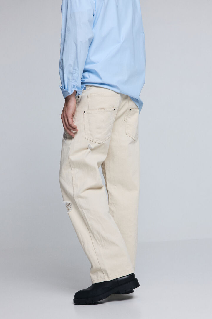 Hlače s dvostrukim strukom i poderotinama | Desigual