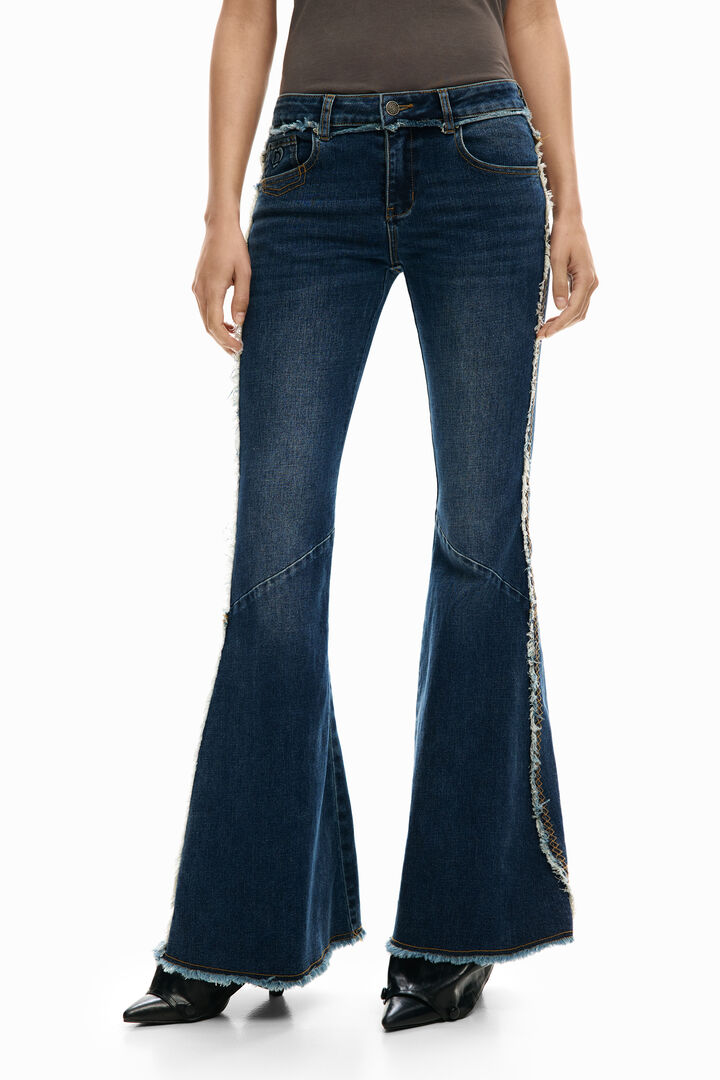 Flared frayed jeans | Desigual