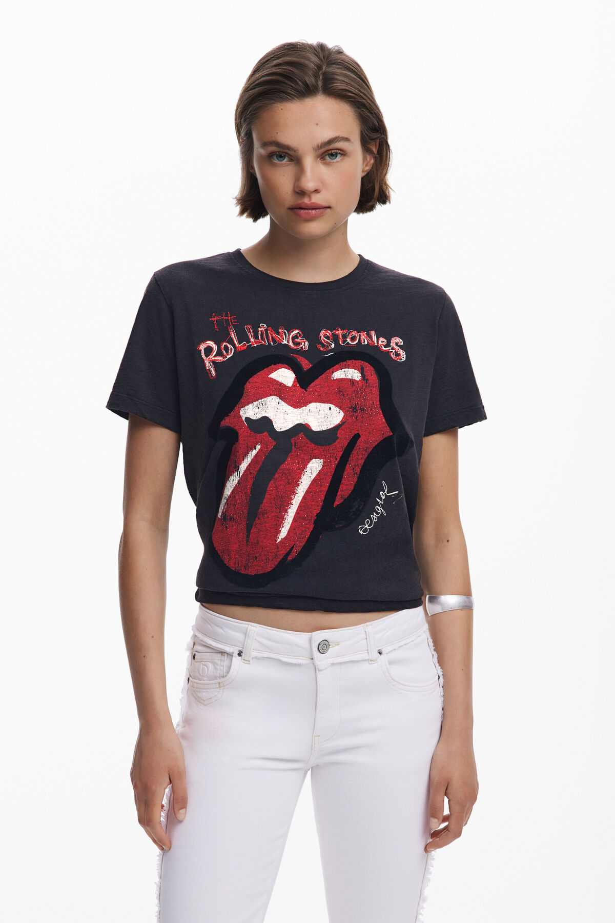 ローリング・ストーンズの半袖Tシャツ 女性用 I Desigual.com
