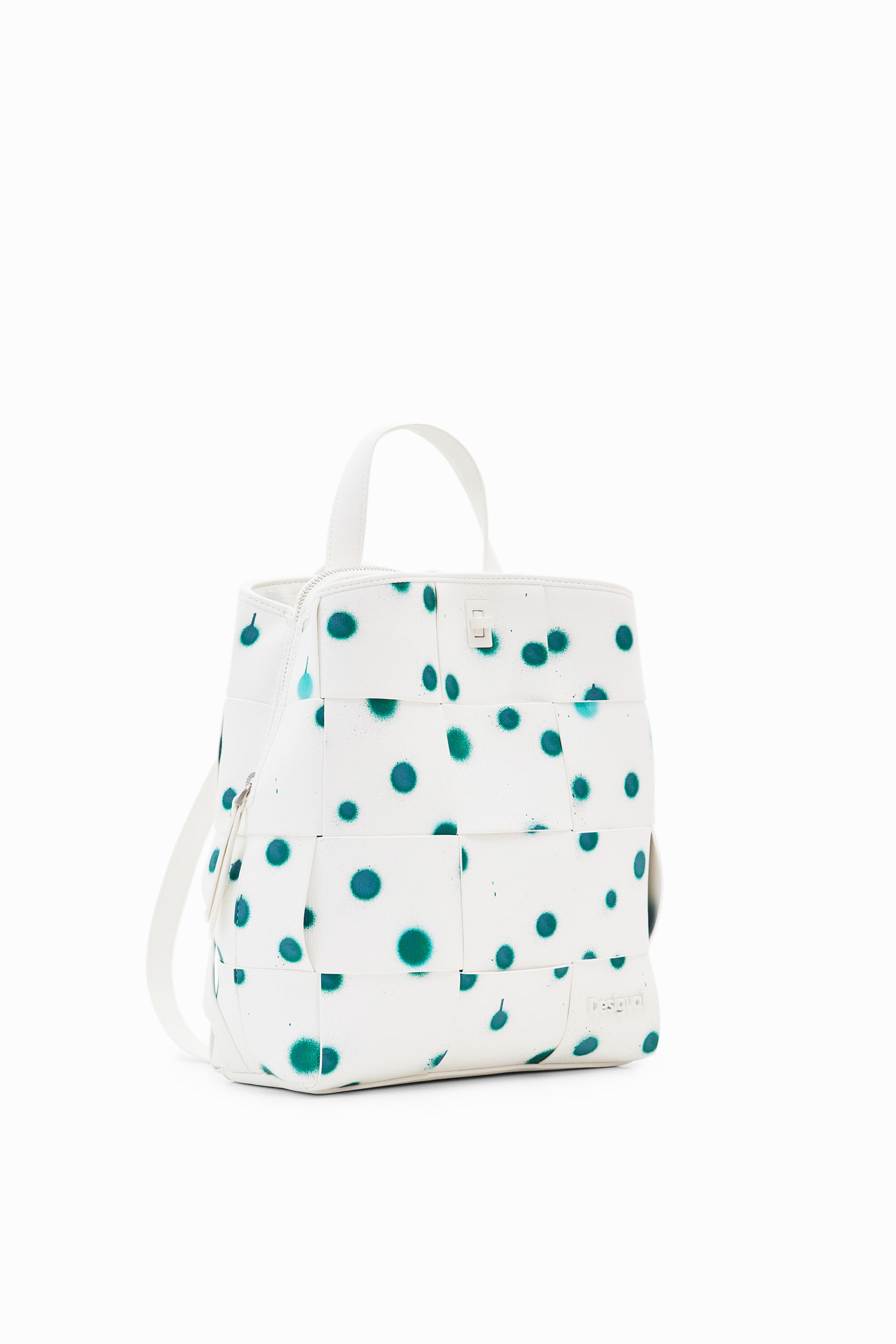 S woven droplets backpack - WHITE - U