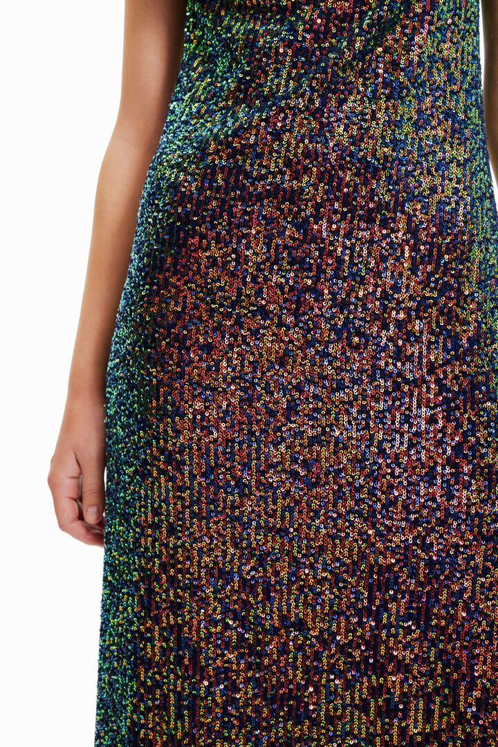 Sequin midi dress | Desigual