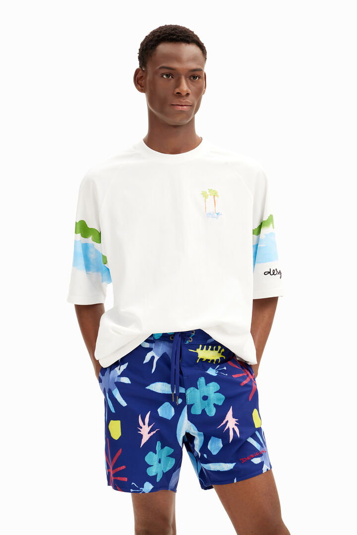 Tropical leaf swimsuit | Desigual