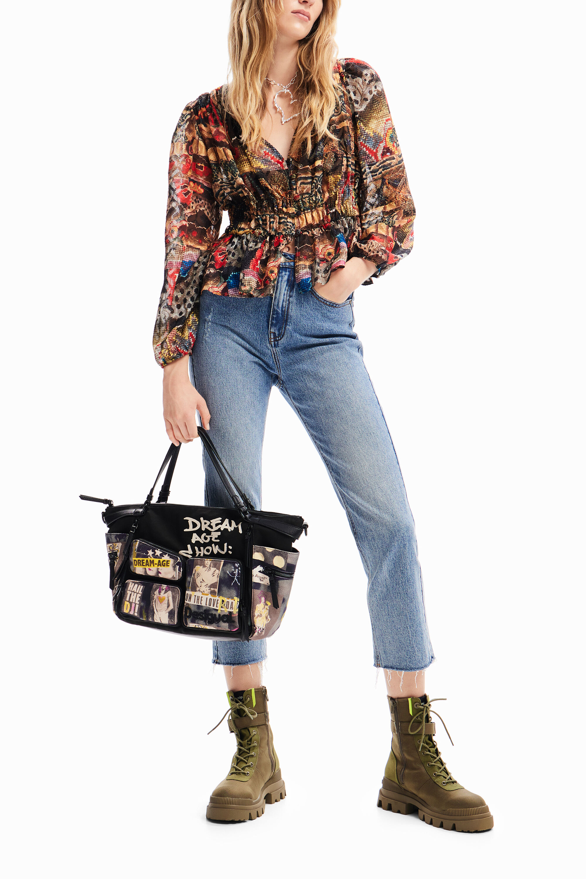 Large canvas newspaper bag
