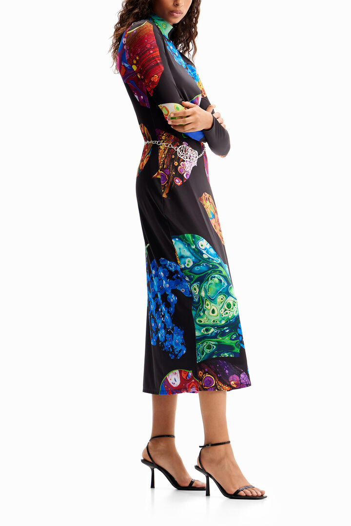 Slim mineral midi dress | Desigual