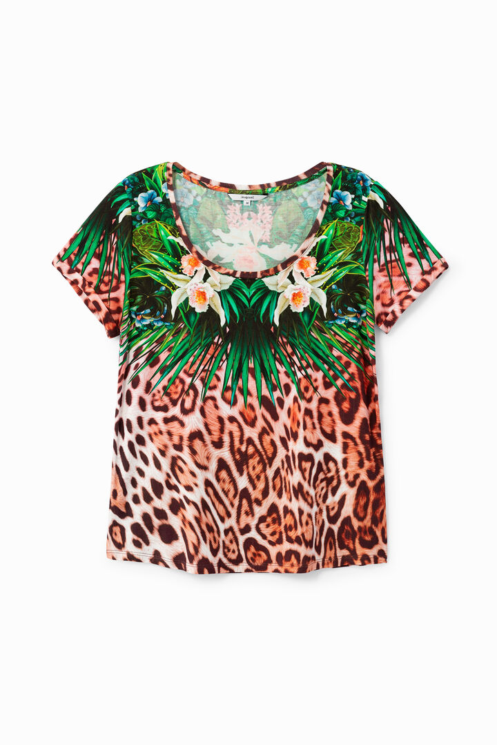 Camiseta multicolor animal print | Desigual