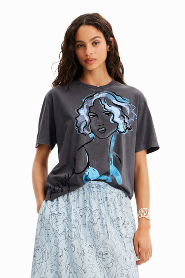 T-Shirt Illustration Mädchen | Desigual