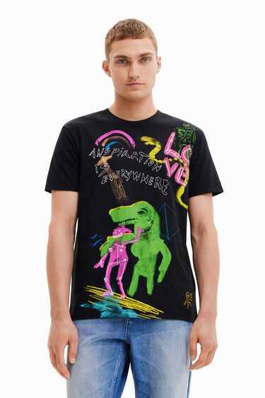 Koszulka z krótkim rękawem z motywem dinozaurów | Desigual