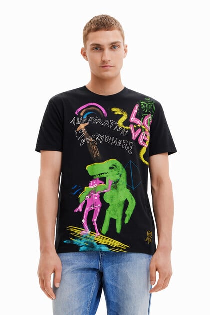 Majica s kratkimi rokavi z dinozavrom