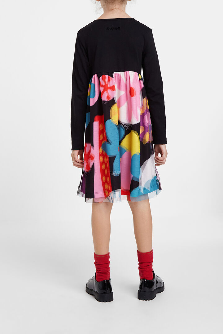 Floral high waist dress | Desigual