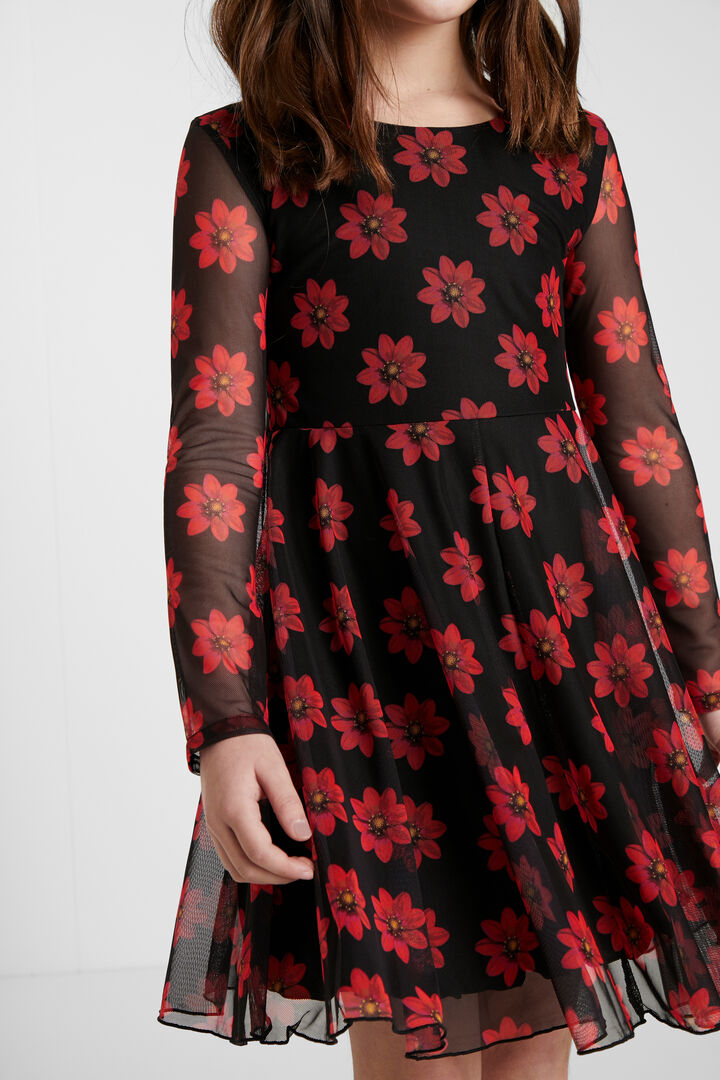 Vestido talle alto flores | Desigual
