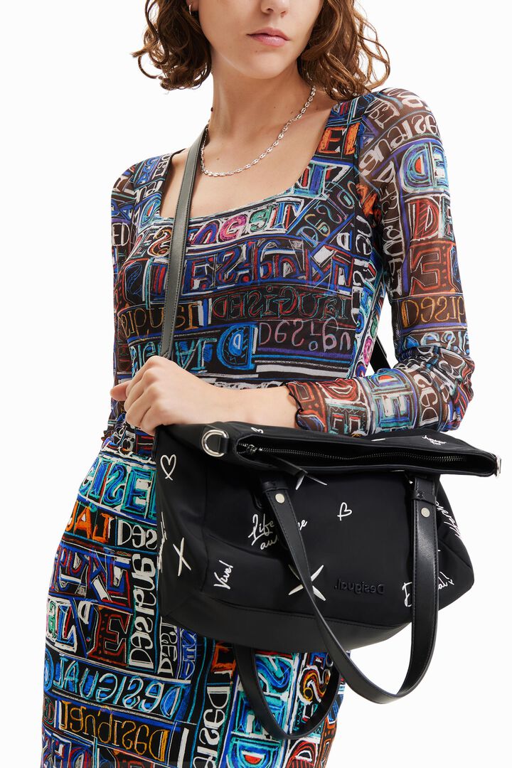 Midsize embroidered bag | Desigual
