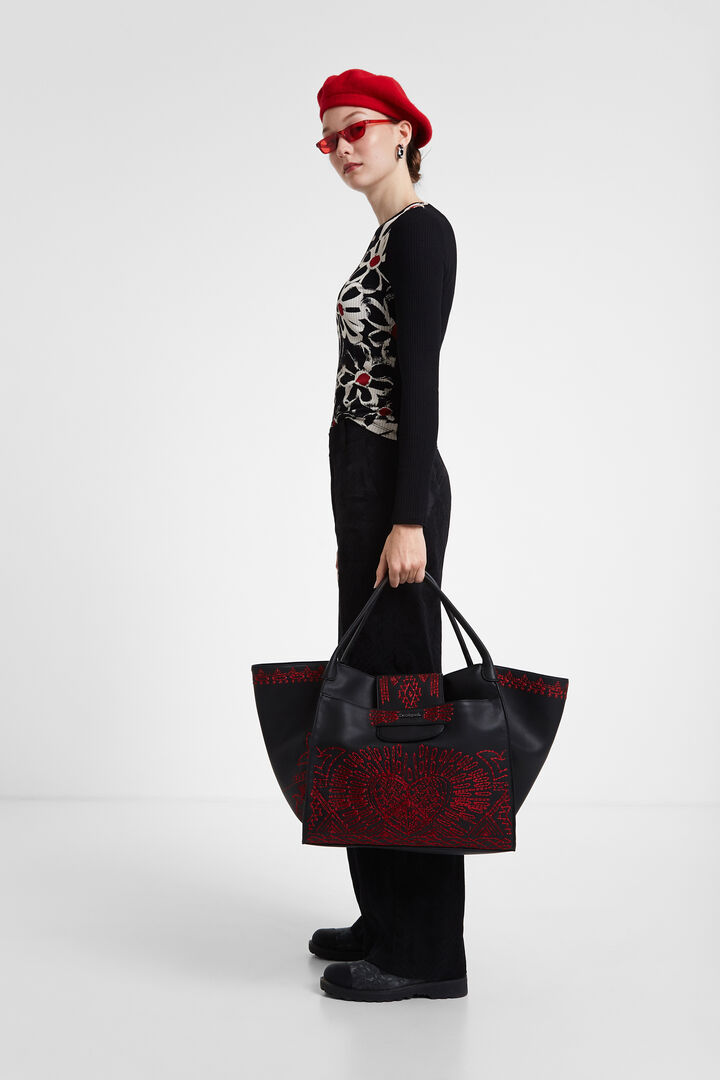 Bag embroideries heart | Desigual