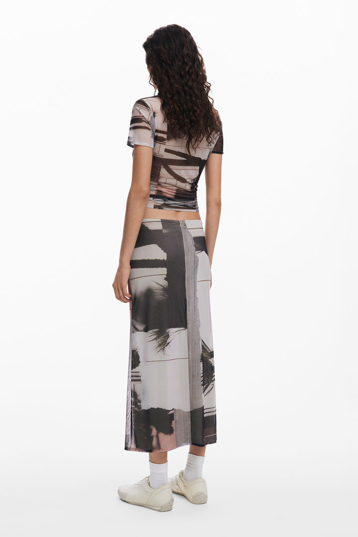Straight tulle skirt | Desigual