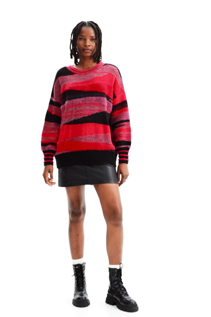 Oversize bands pullover | Desigual