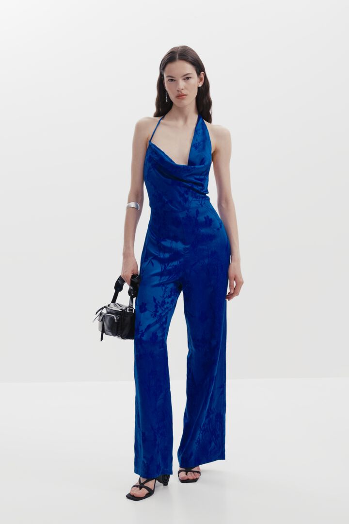 Asymmetric Wide Leg Fluid Jumpsuit | Desigual