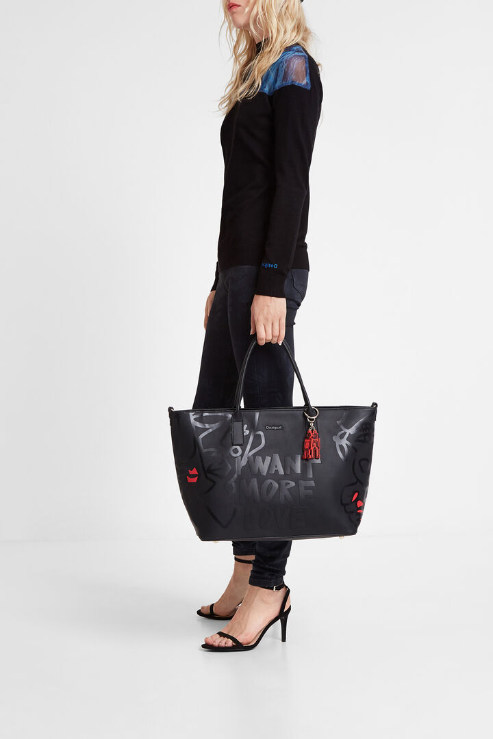 Viskose-Pullover mit Perkins-Kragen | Desigual
