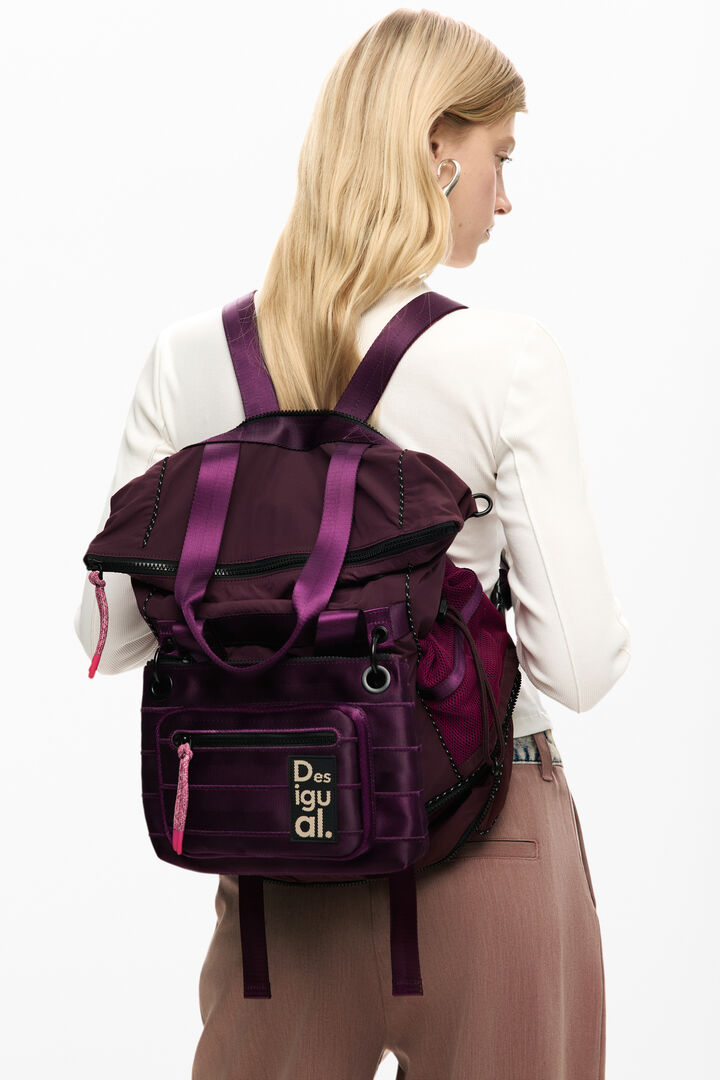 MOCHILA VOYAGER MULTIPOSICI&Oacute;N GRANDE | Desigual