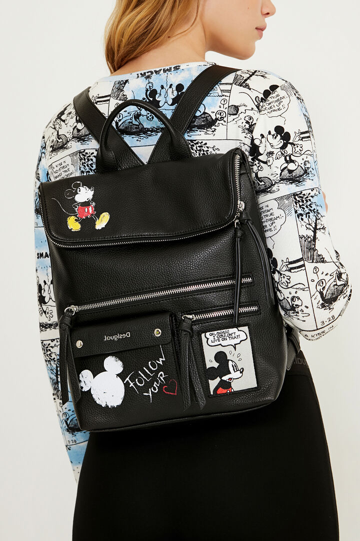 Mochila cuadrada Mickey Mouse | Desigual
