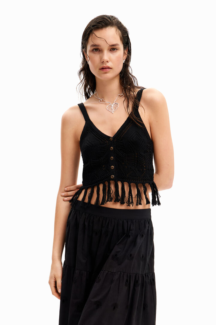 Gehaakte cropped top